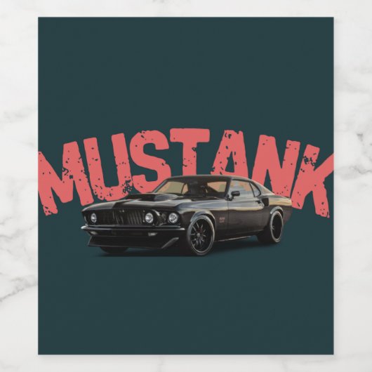 "Hydration Vibes – Custom Reusable Water Bottle" Weinetikett (Einzelnes Label)