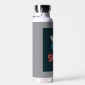 "Hydration Vibes – Individuelle wiederverwendbare  Trinkflasche (Rechts)