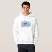 Hydratisierter Flamingo Hoodie (Vorne ganz)