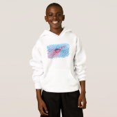 Hydratisierter Flamingo Hoodie (Vorne ganz)
