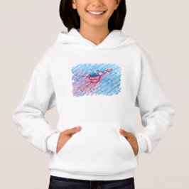 Hydratisierter Flamingo Hoodie