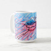 Hydratisierter Flamingo Kaffeetasse (Vorderseite Links)