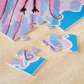 Hydratisierter Flamingo Puzzle (Seite)