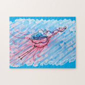 Hydratisierter Flamingo Puzzle (Horizontal)
