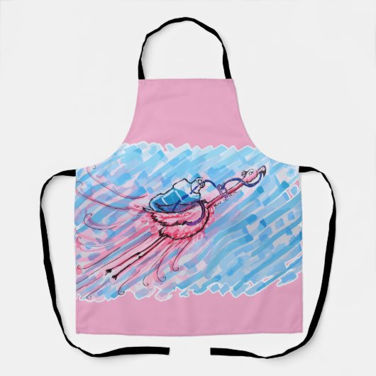 Hydratisierter Flamingo Schürze (Vorderseite)