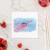 Hydratisierter Flamingo Serviette (Beispiel)