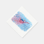 Hydratisierter Flamingo Serviette (Ecke)