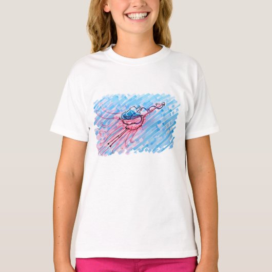 Hydratisierter Flamingo T-Shirt (Vorderseite)
