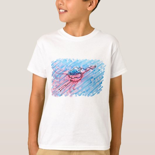 Hydratisierter Flamingo T-Shirt (Vorderseite)
