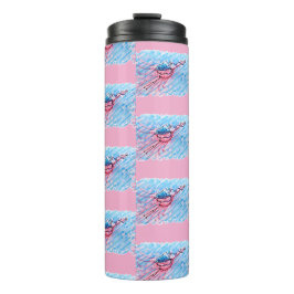 Hydratisierter Flamingo Thermosbecher