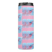 Hydratisierter Flamingo Thermosbecher (Rückseite)