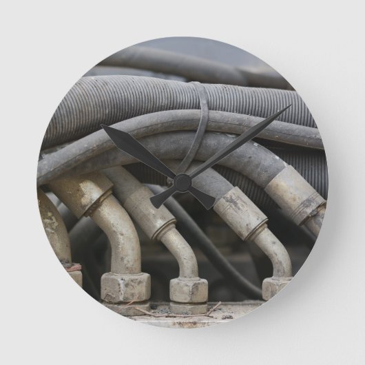 Hydraulic Equipment Runde Wanduhr (Vorderseite)