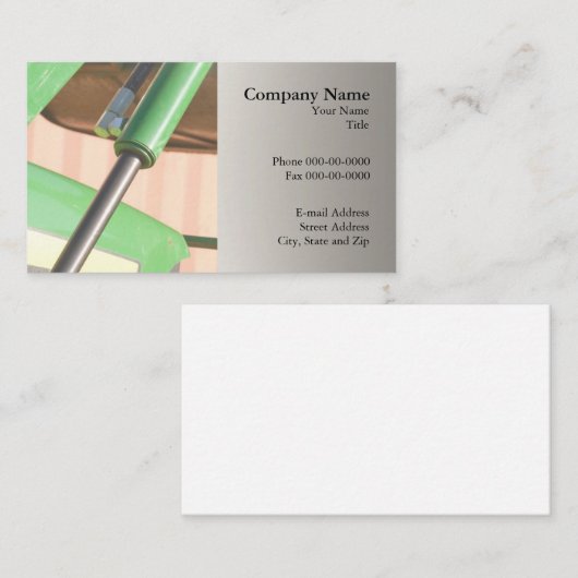 Hydraulics Sales and Service Business Card Visitenkarte (Vorne/Hinten)