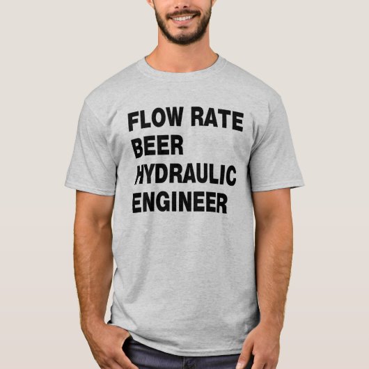 Hydraulik-Ingenieur T-Shirt (Vorderseite)