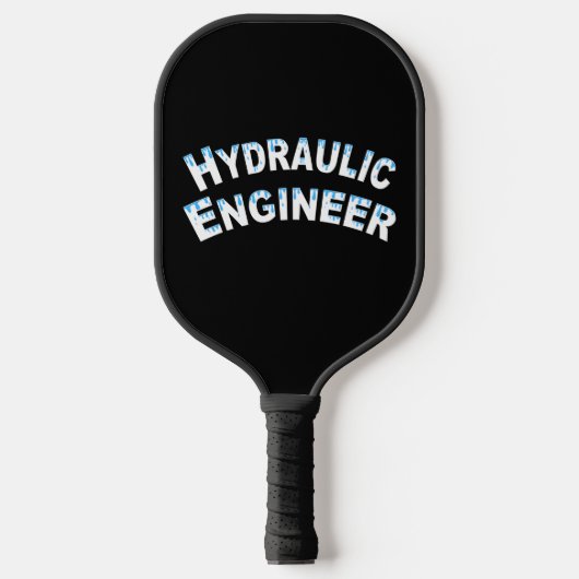 Hydraulik-Ingenieur Wassertröpfchen Pickleball Schläger (Vorderseite)