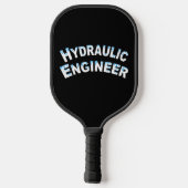 Hydraulik-Ingenieur Wassertröpfchen Pickleball Schläger (Rückseite)
