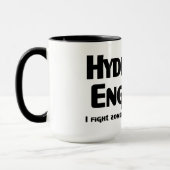 Hydraulik-Ingenieur Zombie Fighter Tasse (Links)