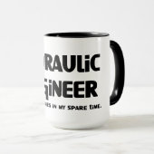 Hydraulik-Ingenieur Zombie Fighter Tasse (VorderseiteRechts)