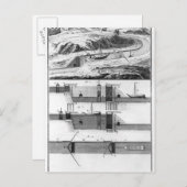 Hydraulisch, Kanal und Schleusen Postkarte (Vorne/Hinten)