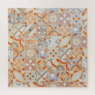 Hydraulische Zementfliesen: Mosaik-Trend. Puzzle