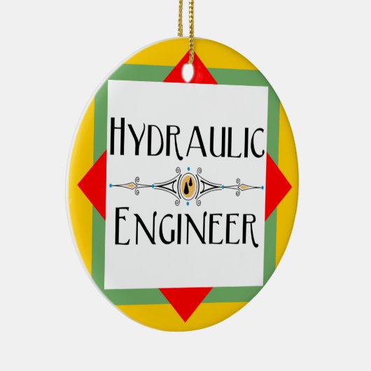 Hydraulischer Engineerblock Keramik Ornament (Rechts)