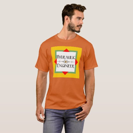 Hydraulischer Engineerblock T-Shirt (Vorne ganz)