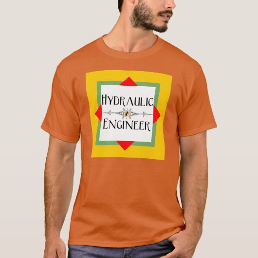 Hydraulischer Engineerblock T-Shirt (Vorderseite)