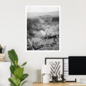 Hydraulischer Goldbergbau Alaska 1912 Poster (Heimbüro)