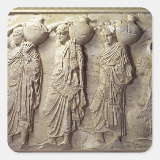 Hydria-Spediteure aus der Nordfriese Quadratischer Aufkleber (Vorderseite)