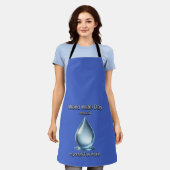 Hydrieren Sie die Welt. Weltwassertag. Schürze (Getragen)