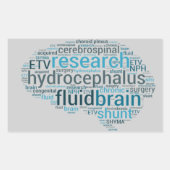 Hydro Brain Rechteckiger Aufkleber (Vorderseite)