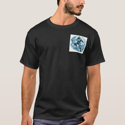 Hydro-Frost Superhero T-Shirt: Ice & Water Edition T-Shirt (Vorderseite)