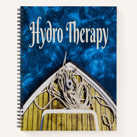 Hydro Therapy Boat Ocean Sailing Notizblock (Vorderseite)