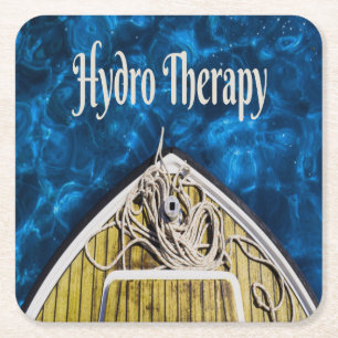 Hydro Therapy Boat Ocean Sailing Rechteckiger Pappuntersetzer