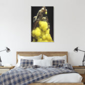 Hydroboracit auf Gorgeyit, Kasachstan Leinwanddruck (Insitu (Schlafzimmer))