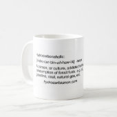 Hydrocarbonaholics anonyme Tasse (Vorderseite Links)