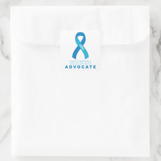 Hydrocephalus Advocate Quadratischer Aufkleber (Tasche)