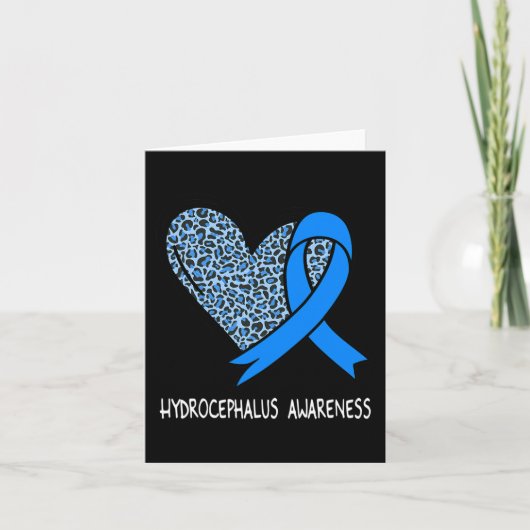Hydrocephalus Awareness Blauer Streifen Karte (Vorderseite)