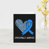 Hydrocephalus Awareness Blauer Streifen Karte (Gelbe Blume)