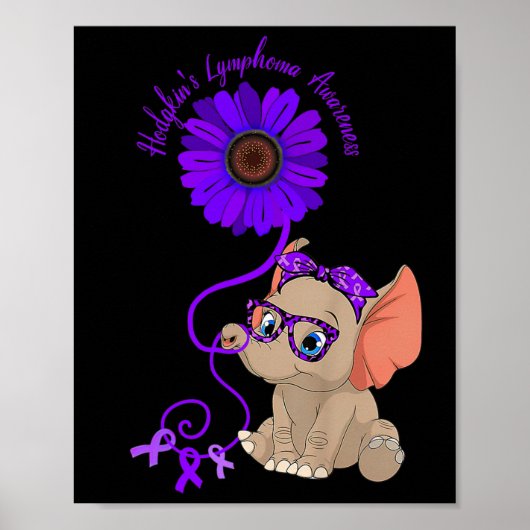 Hydrocephalus Awareness Blue Ribbon Gles Poster (Vorne)