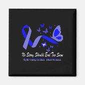 Hydrocephalus Awareness Butterfels Unterstützung B Magnet (Vorne)