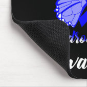 Hydrocephalus Awareness Butterfly Blue Ribbon Supe Mousepad (Ecke)