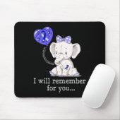 Hydrocephalus Awareness Elephant 1 Mousepad (Mit Mouse)