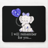 Hydrocephalus Awareness Elephant 1 Mousepad (Vorne)