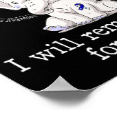 Hydrocephalus Awareness Elephant 1 Poster (Ecke)