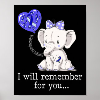 Hydrocephalus Awareness Elephant 1 Poster