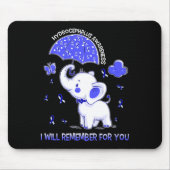 Hydrocephalus Awareness Elephant Mousepad (Vorne)