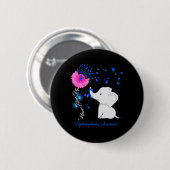 Hydrocephalus Awareness - Hydrocephalus Ribbon Button (Vorne & Hinten)