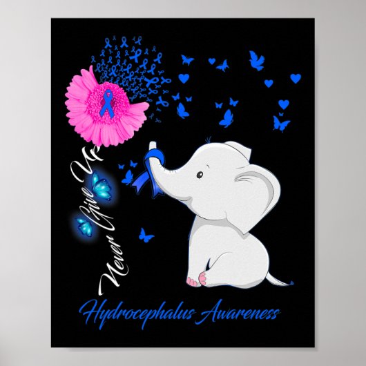 Hydrocephalus Awareness - Hydrocephalus Ribbon Poster (Vorne)
