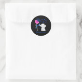Hydrocephalus Awareness - Hydrocephalus Ribbon Runder Aufkleber (Tasche)